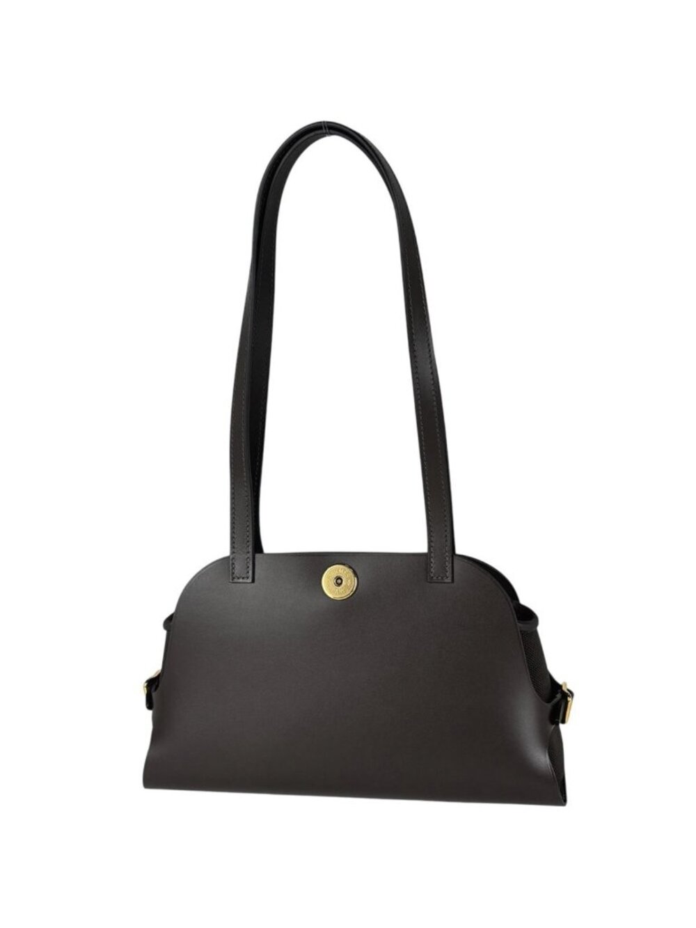 Hermes Tablier Sellier Shoulder Bag Canvas Brown